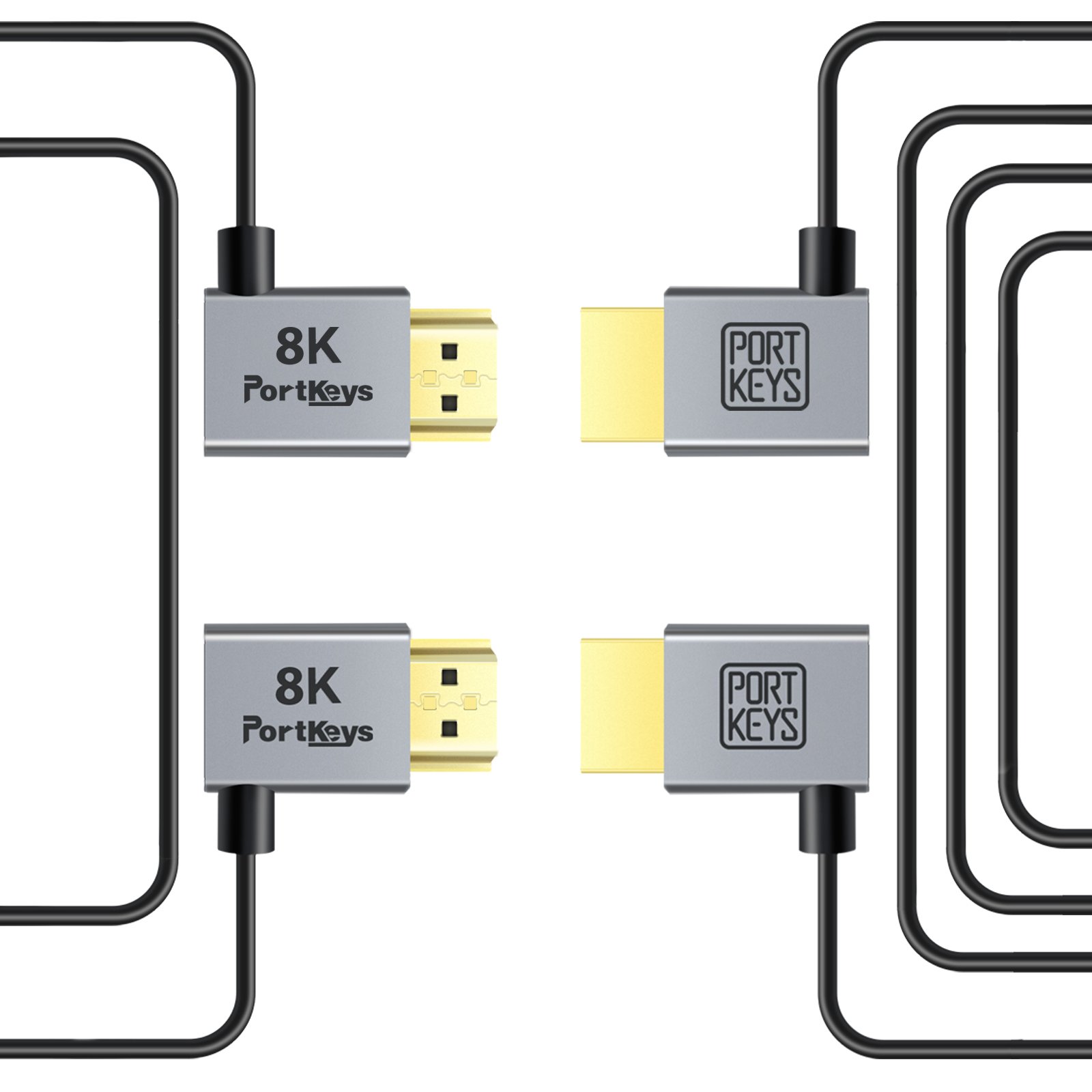 Portkeys 2.5MM Ultra-Thin HDMI Cable 0.3m - Image 1