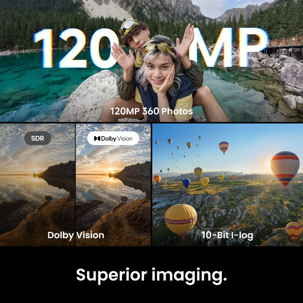 Insta360 X6 360° 8K Camera Standard Bundle (Midnight Black) - Image 4