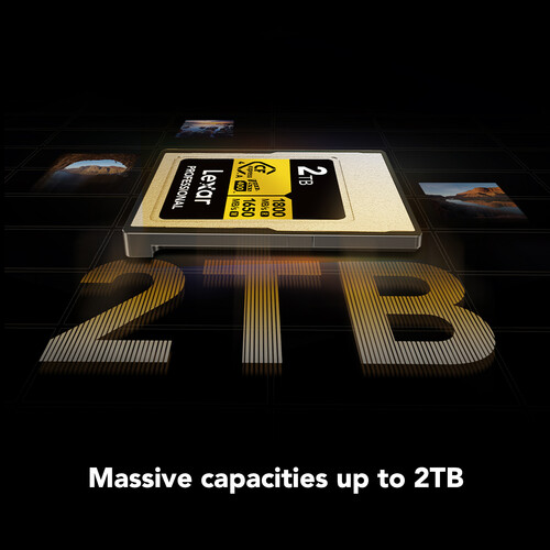 Lexar 512GB Professional GOLD CFexpress 4.0 Type A Memory Card - Image 2