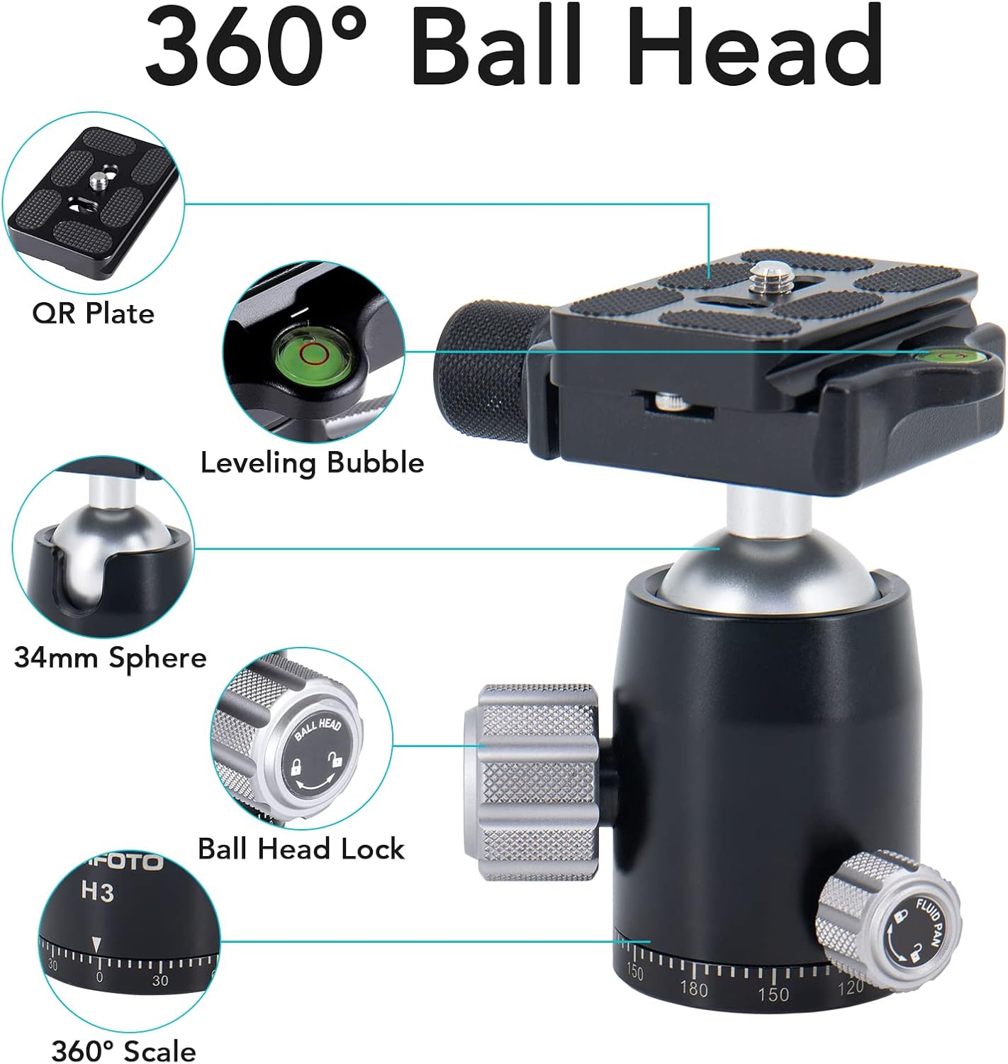 Professional Tripod Truifoto 360 - Image 2