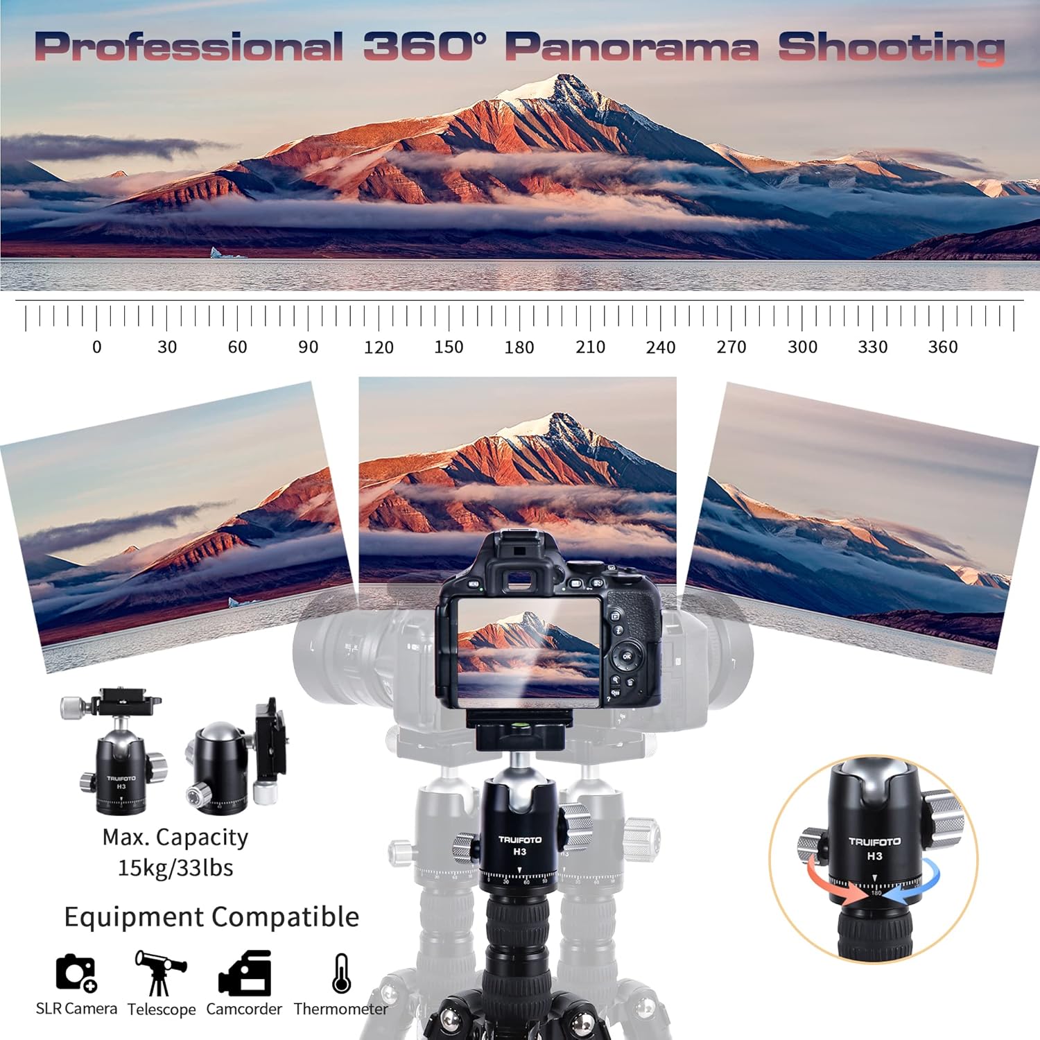 Professional Tripod Truifoto 360 - Image 4