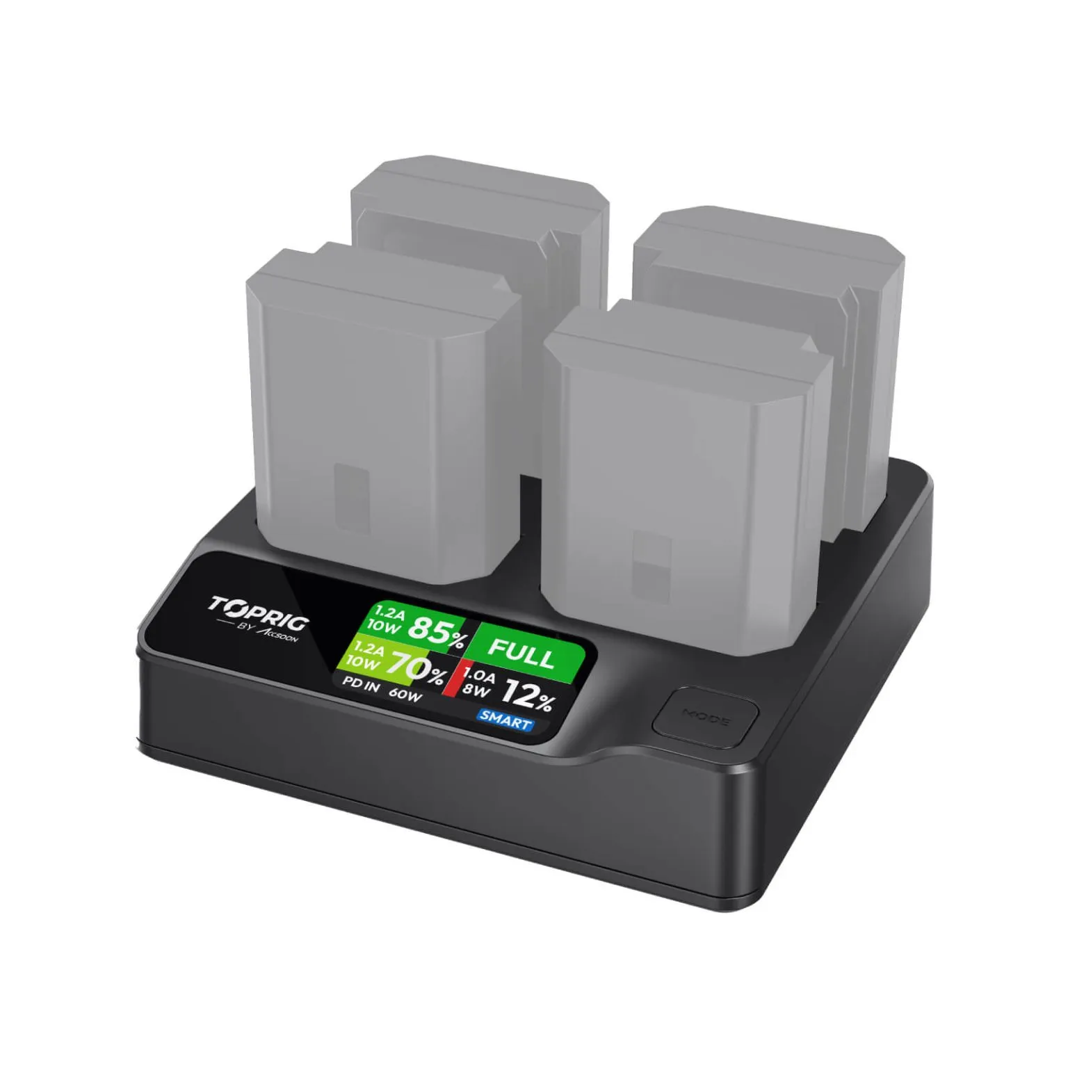 Accsoon TopRig 100W 4-Bay NP-FZ100 Fast Charger - Image 2