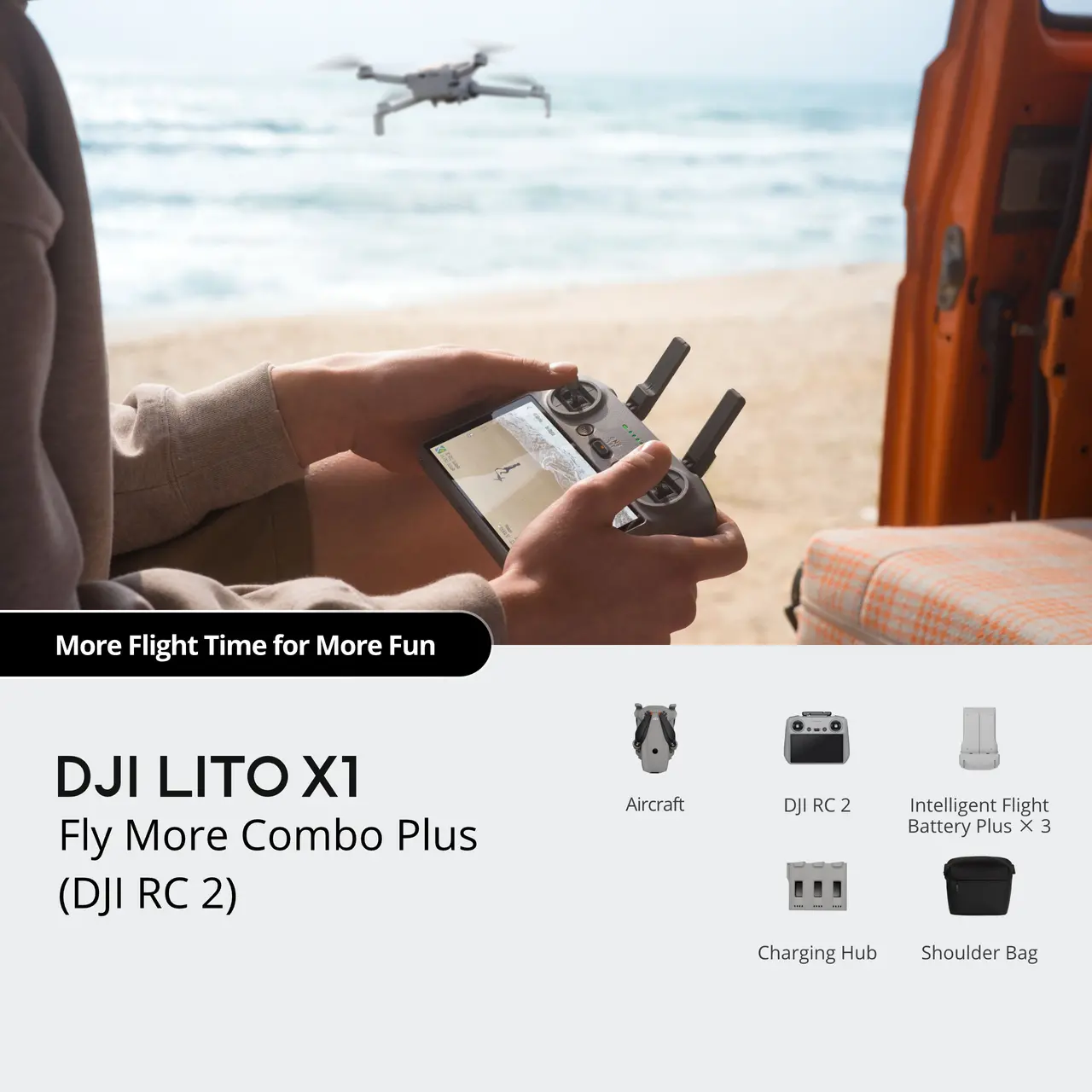 DJI Lito X1 Fly More Combo Plus (DJI RC 2) - Image 3